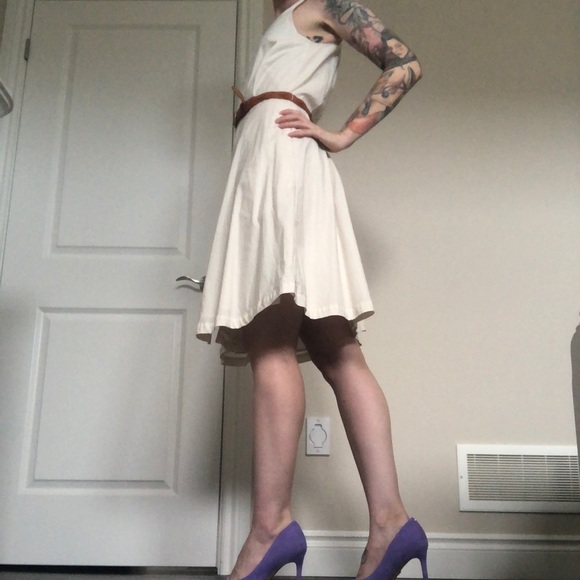 THEORY Aline zip front leather braid belt - Picture 2 of 12